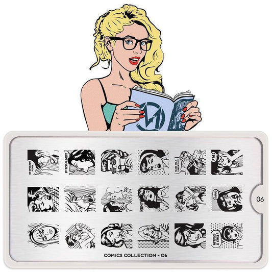 Comics 06 ✦ Nail Stamping Plate - MoYou London