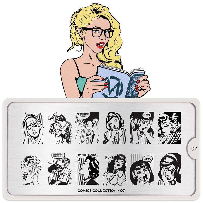 Comics 07 ✦ Nail Stamping Plate - MoYou London