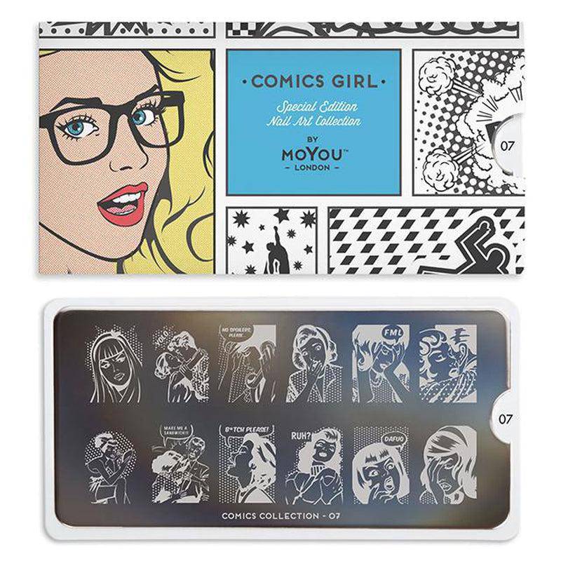 Comics 07 ✦ Nail Stamping Plate - MoYou London
