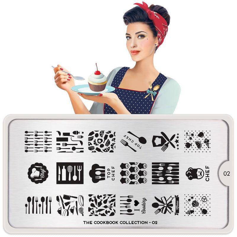 Cook Book 02 ✦ Nail Stamping Plate - MoYou London