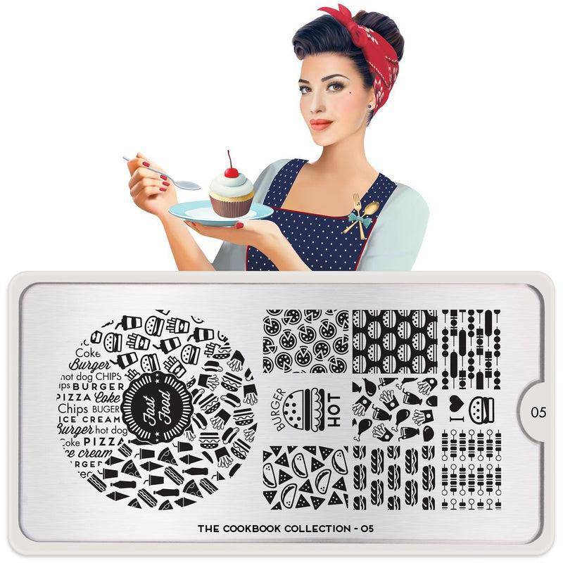 Cook Book 05 ✦ Nail Stamping Plate - MoYou London