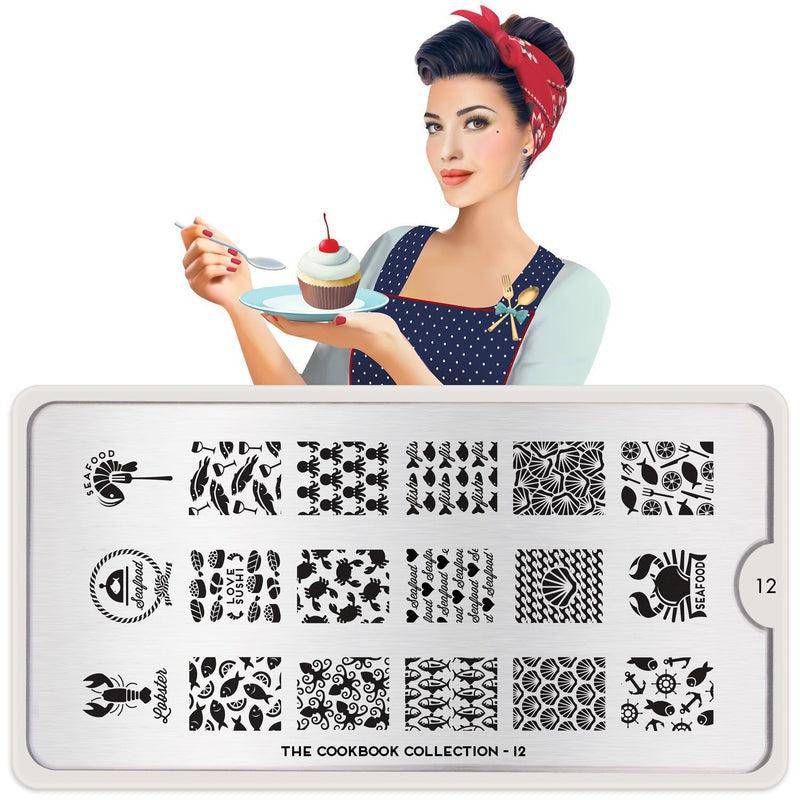 Cook Book 12 ✦ Nail Stamping Plate - MoYou London