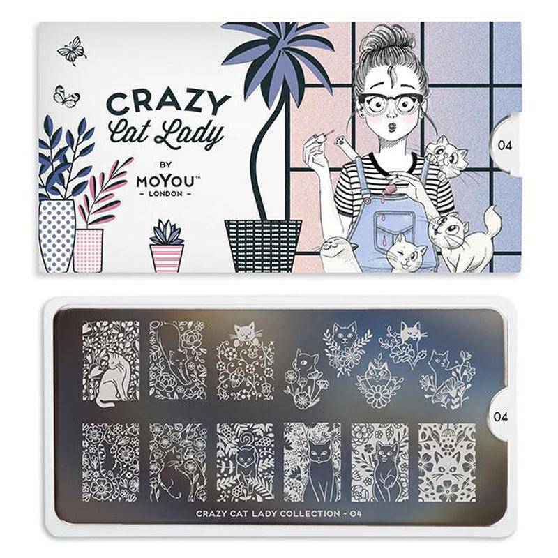 Crazy Cat Lady 04 ✦ Nail Stamping Plate - MoYou London