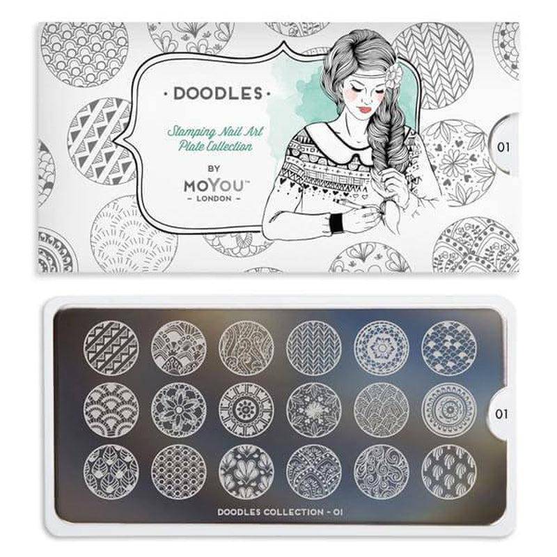 Doodles 01 ✦ Nail Stamping Plate - MoYou London