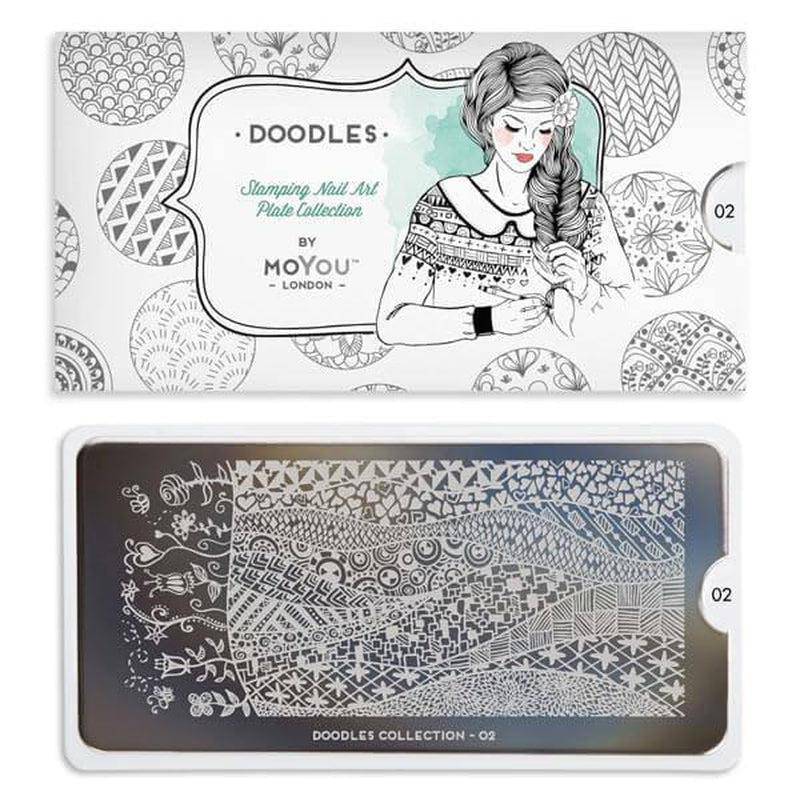 Doodles 02 ✦ Nail Stamping Plate - MoYou London