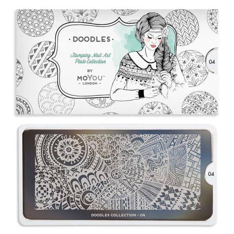 Doodles 04 ✦ Nail Stamping Plate - MoYou London