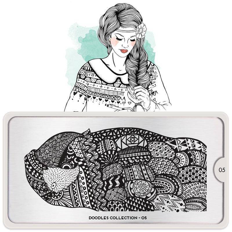 Doodles 05 Nail Stamping Plate — MoYou London