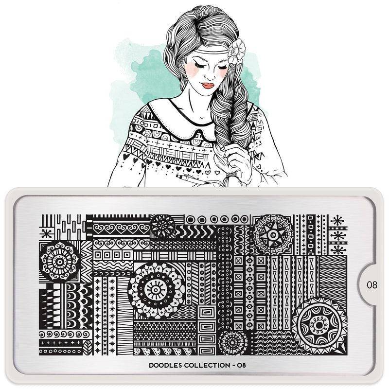 Doodles 08 ✦ Nail Stamping Plate - MoYou London
