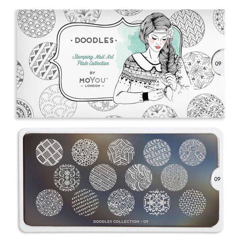 Doodles 09 ✦ Nail Stamping Plate - MoYou London