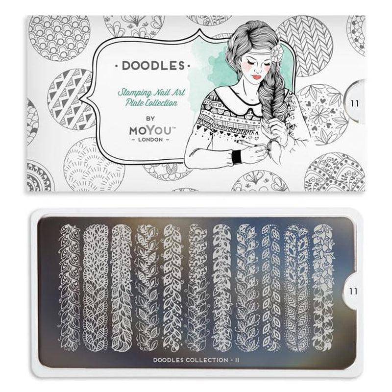 Doodles 11 ✦ Nail Stamping Plate - MoYou London