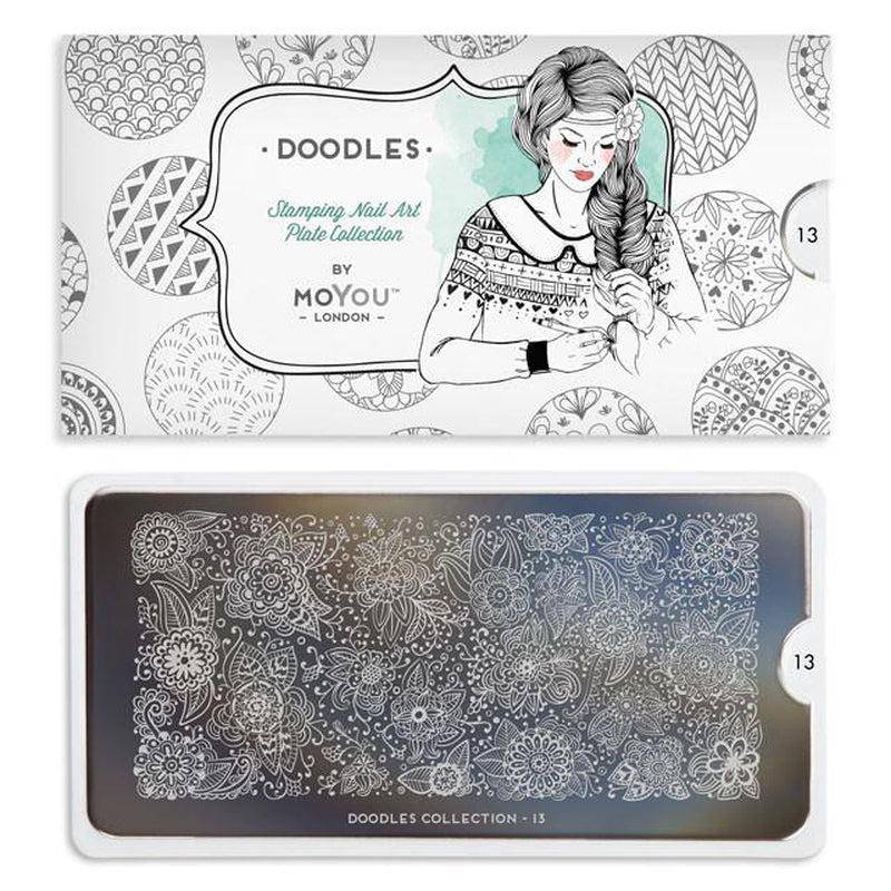 Doodles 13 ✦ Nail Stamping Plate - MoYou London