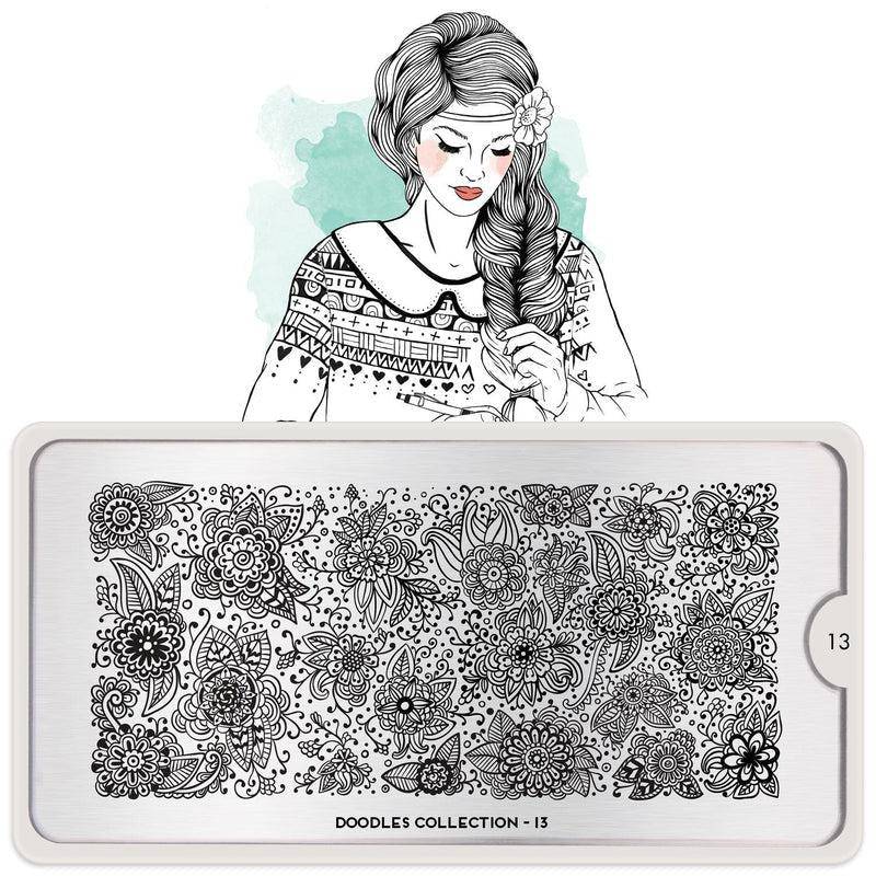 Doodles 13 ✦ Nail Stamping Plate - MoYou London