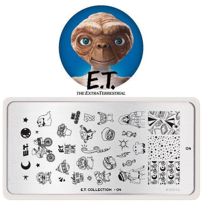 E.T. The Extra-Terrestrial Plate Bundle Nail Art Stencil MoYou London