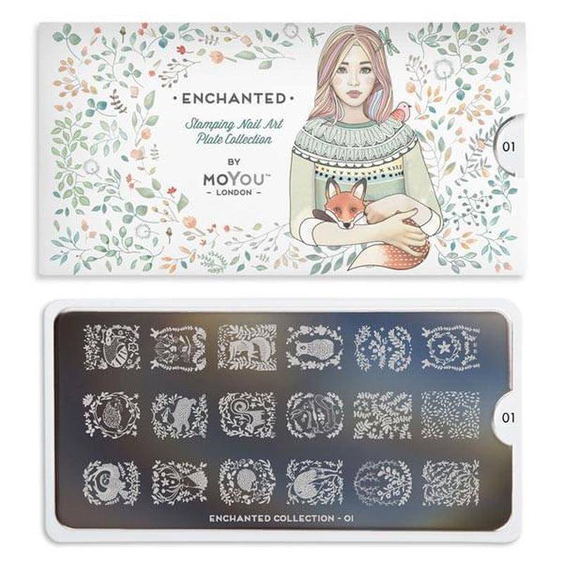Enchanted 01 ✦ Nail Stamping Plate - MoYou London