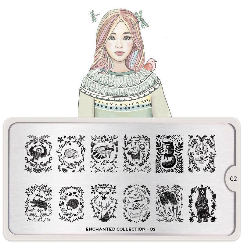Enchanted 02 ✦ Nail Stamping Plate - MoYou London