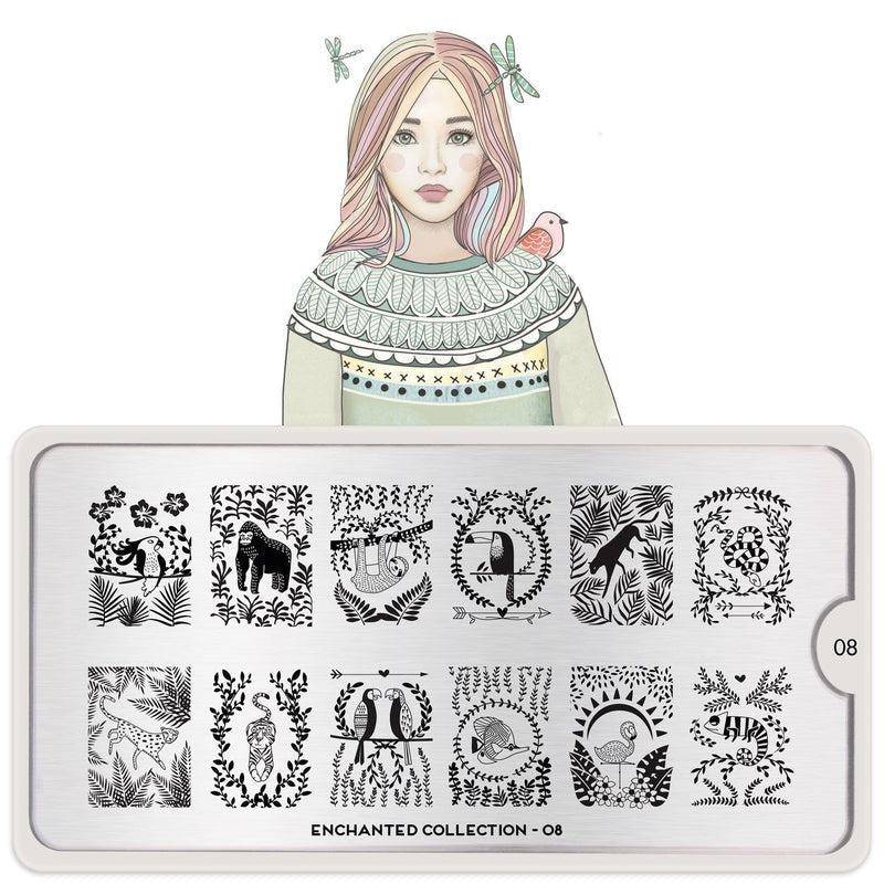 Enchanted 08 ✦ Nail Stamping Plate - MoYou London