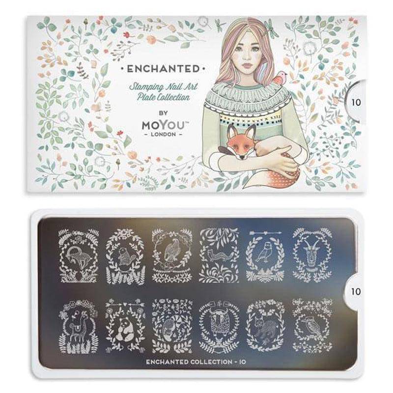 Enchanted 10 ✦ Nail Stamping Plate - MoYou London