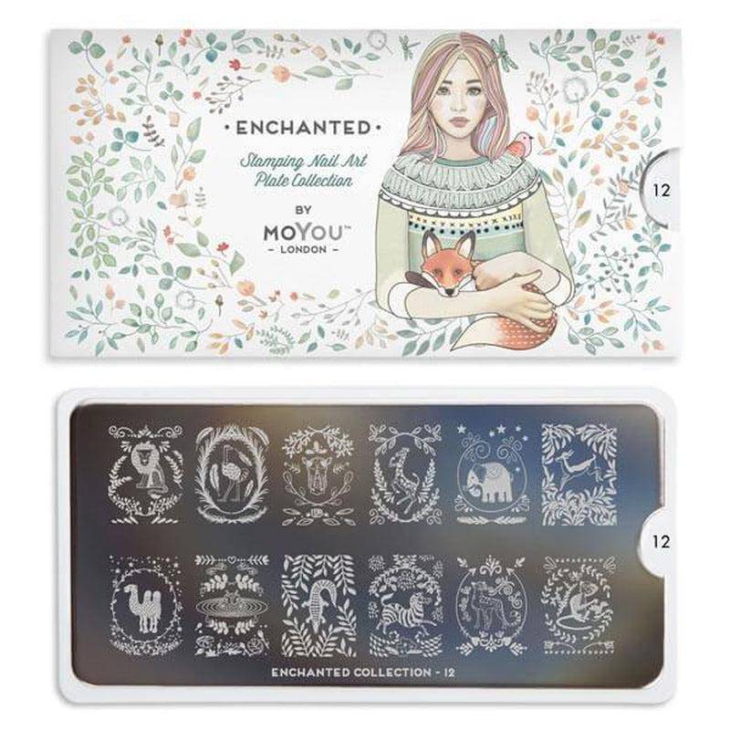 Enchanted 12 ✦ Nail Stamping Plate - MoYou London