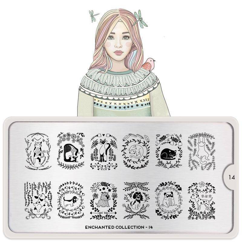 Enchanted 14 ✦ Nail Stamping Plate - MoYou London