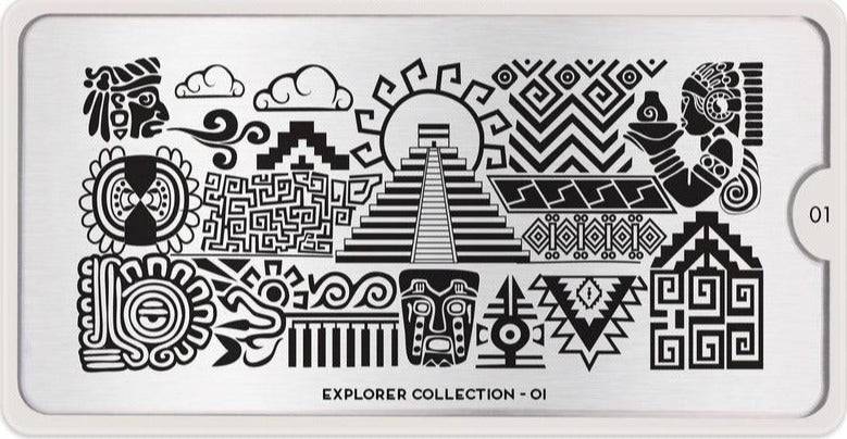 Explorer 01 ✦ Nail Stamping Plate - MoYou London