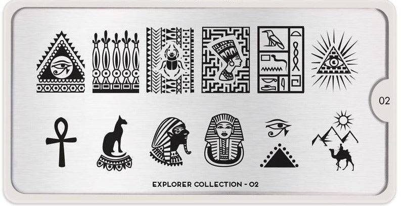 Explorer 02 ✦ Nail Stamping Plate - MoYou London