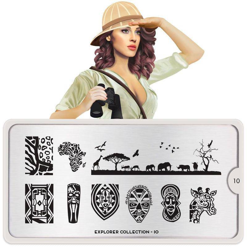 Explorer 10 ⦠Nail Stamping Plate - MoYou London