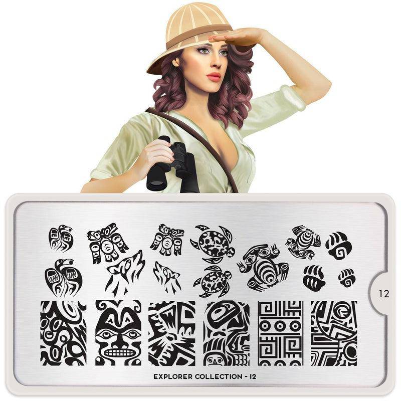 Explorer 12 ✦ Nail Stamping Plate - MoYou London