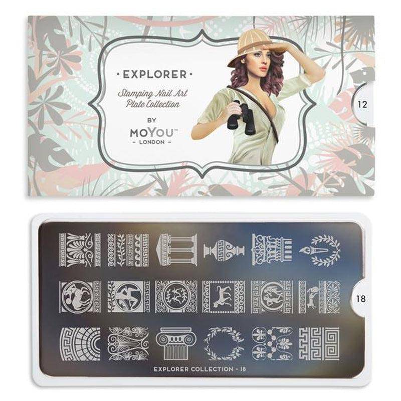 Explorer 18 ✦ Nail Stamping Plate - MoYou London