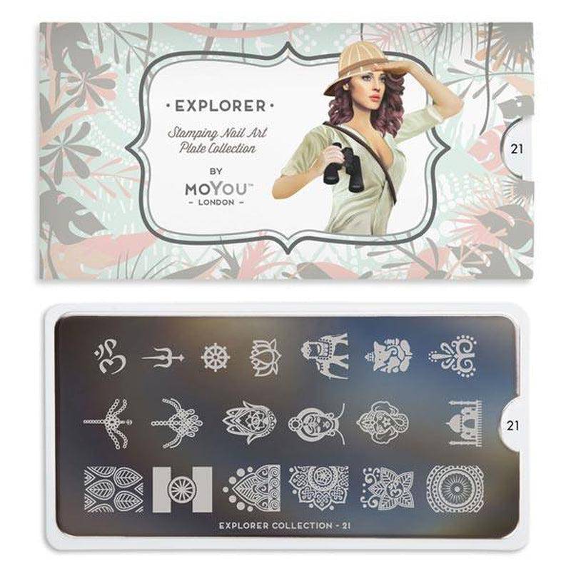 Explorer 21 ✦ Nail Stamping Plate - MoYou London