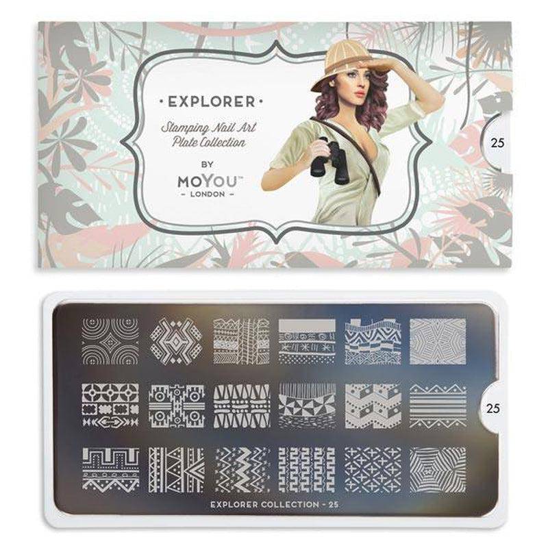 Explorer 25 ✦ Nail Stamping Plate - MoYou London