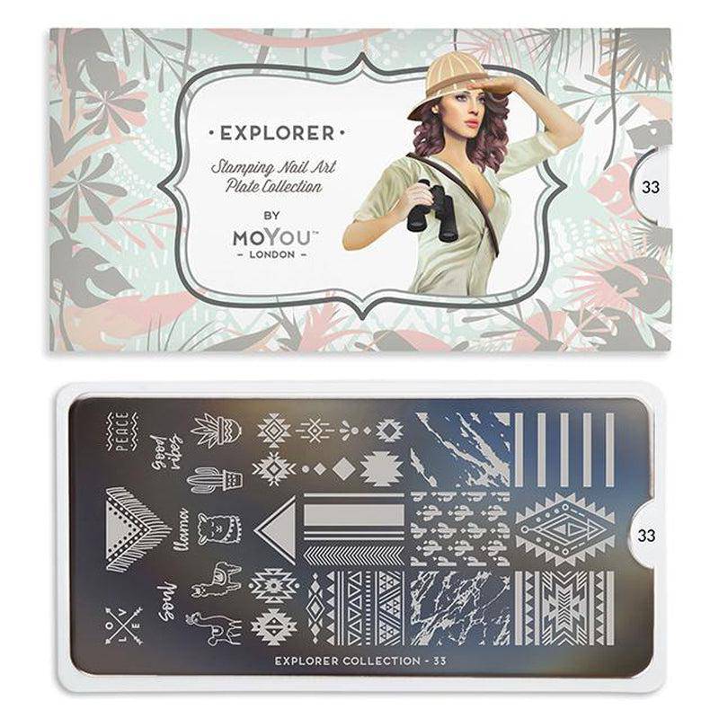 Explorer 33 ✦ Nail Stamping Plate - MoYou London