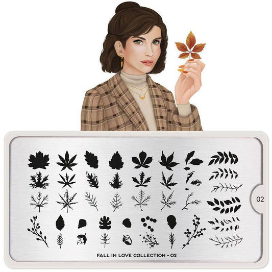 Fall in Love 02 ✦ Nail Stamping Plate - MoYou London
