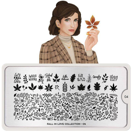 Fall in Love 04 ✦ Nail Stamping Plate - MoYou London