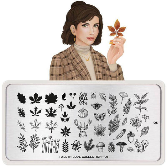 Fall in Love 05 ✦ Nail Stamping Plate - MoYou London
