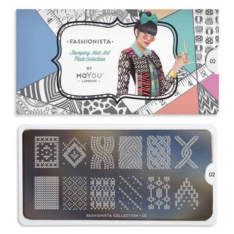 Fashionista 02 ✦ Nail Stamping Plate - MoYou London