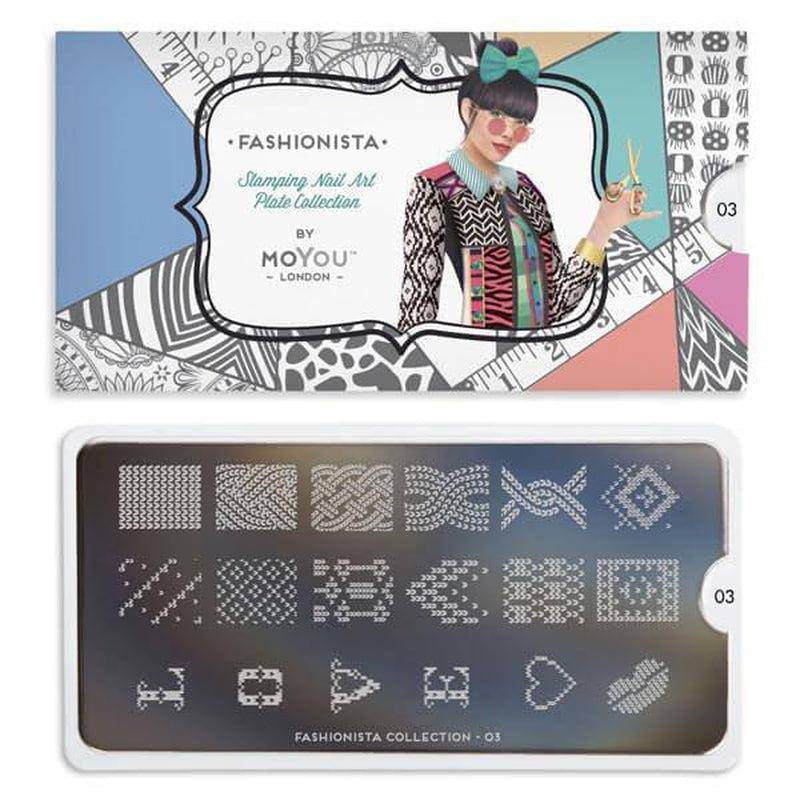 Fashionista 03 ✦ Nail Stamping Plate - MoYou London