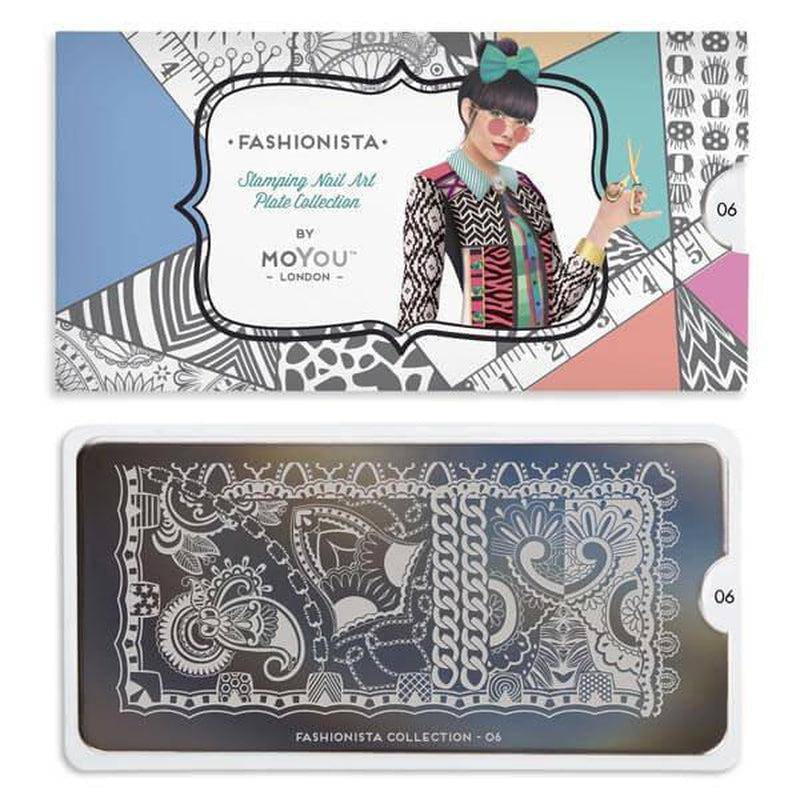 Fashionista 06 ✦ Nail Stamping Plate - MoYou London