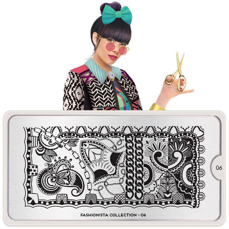Fashionista 06 ✦ Nail Stamping Plate - MoYou London