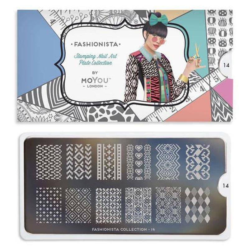 Fashionista 14 ⦠Nail Stamping Plate - MoYou London