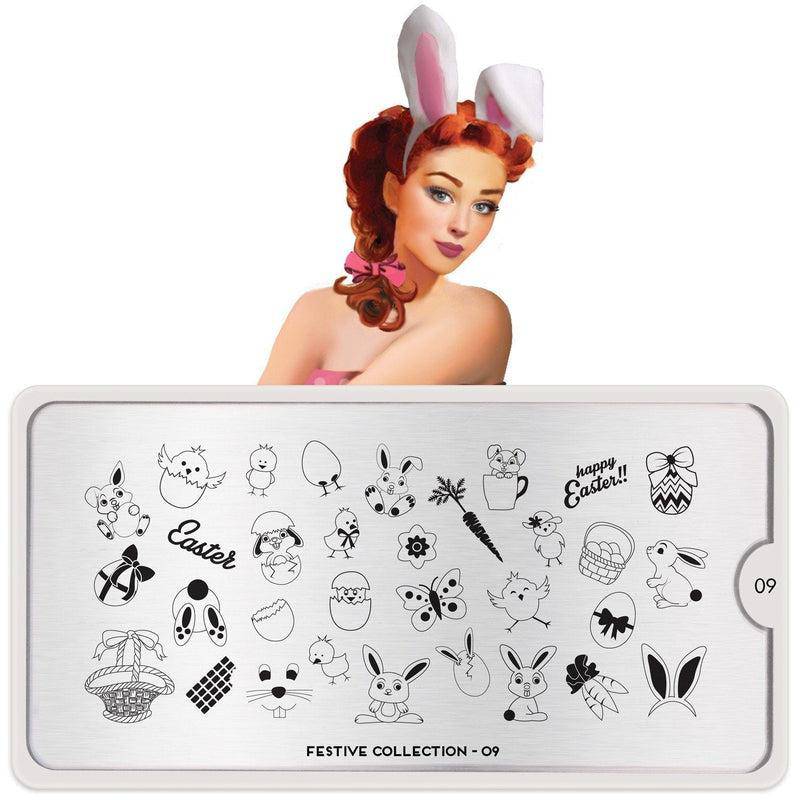 Festive 09 ✦ Nail Stamping Plate - MoYou London