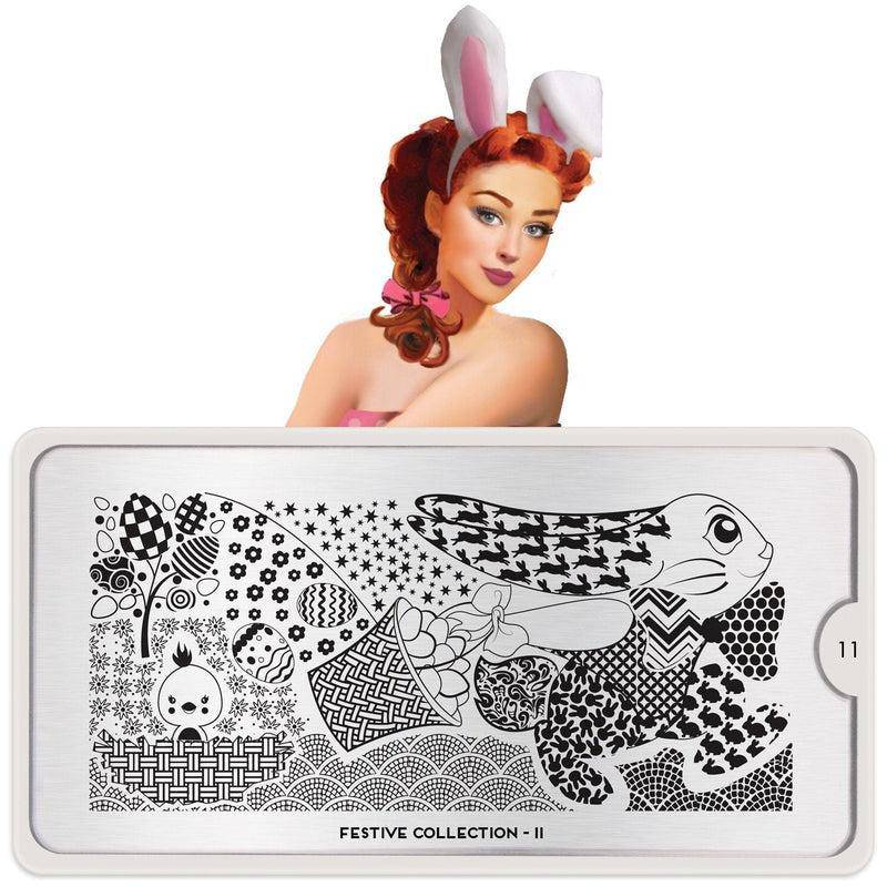 Festive 11 ✦ Nail Stamping Plate - MoYou London