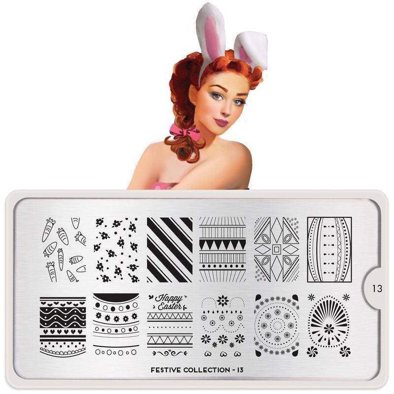 Festive 13 ✦ Nail Stamping Plate - MoYou London