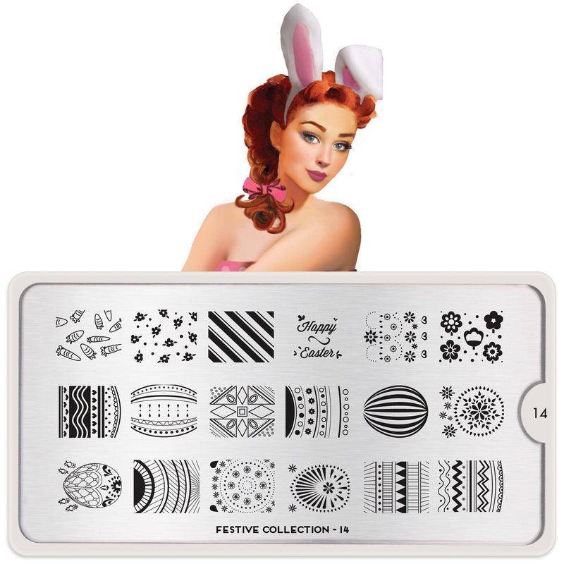 Festive 14 ✦ Nail Stamping Plate - MoYou London