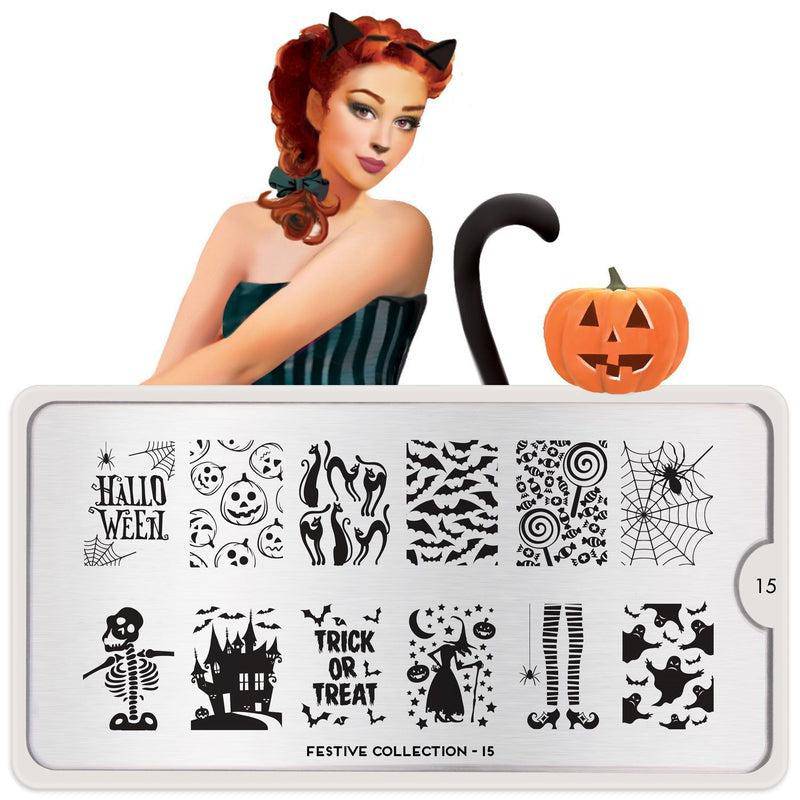 Festive 15 ✦ Nail Stamping Plate - MoYou London