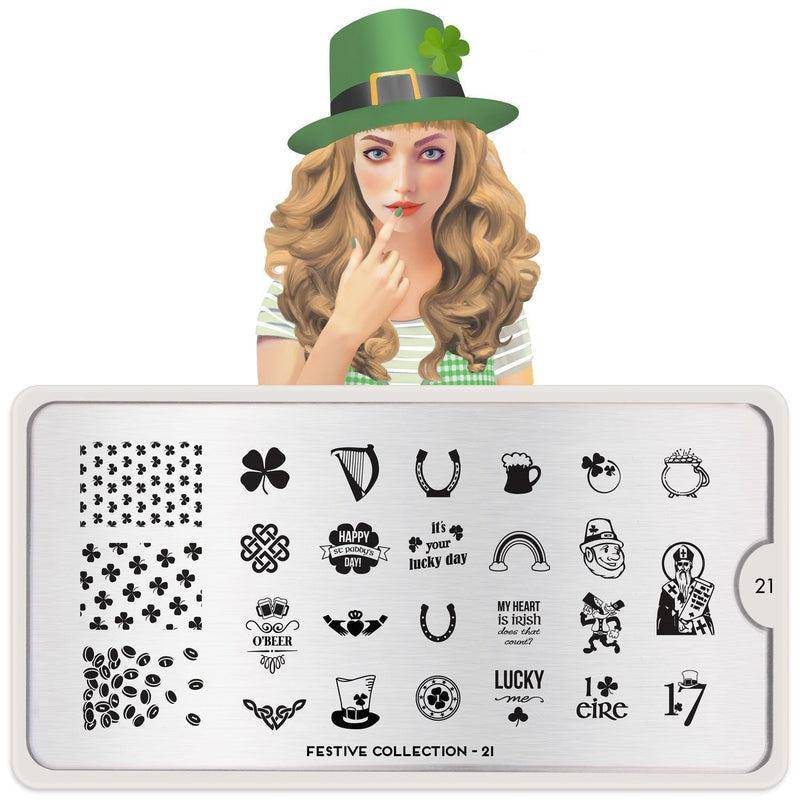 Festive 21 ✦ Nail Stamping Plate - MoYou London