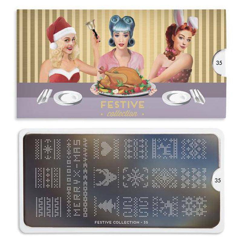 Festive 35 ✦ Nail Stamping Plate - MoYou London