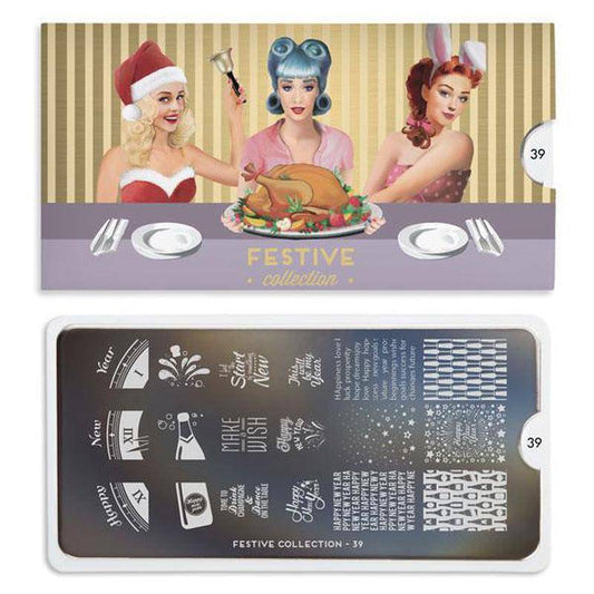 Festive 39 ✦ Nail Stamping Plate - MoYou London