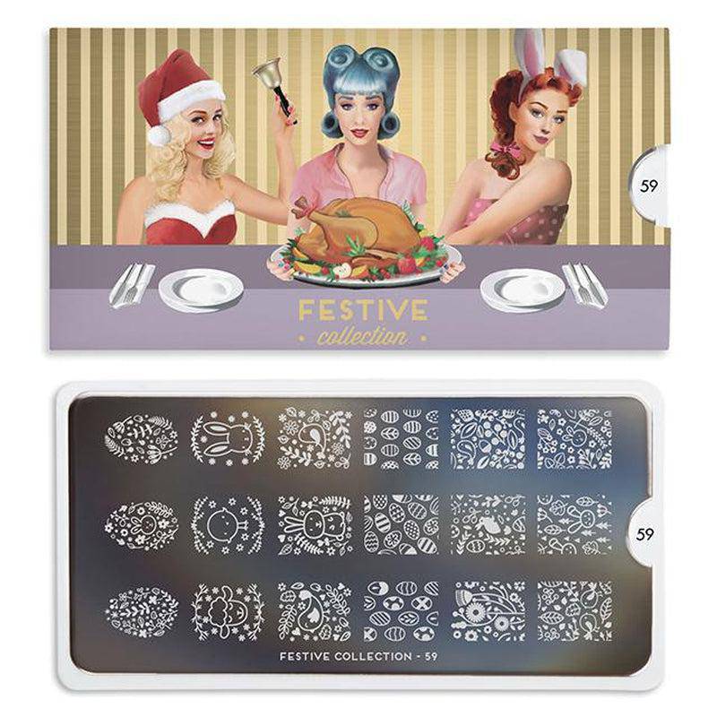 Festive 59 ✦ Nail Stamping Plate - MoYou London