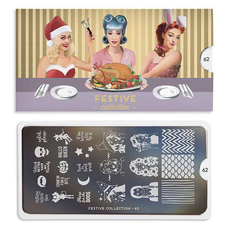 Festive 62 ✦ Nail Stamping Plate - MoYou London