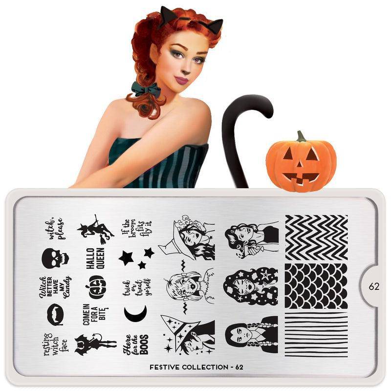 Festive 62 ✦ Nail Stamping Plate - MoYou London